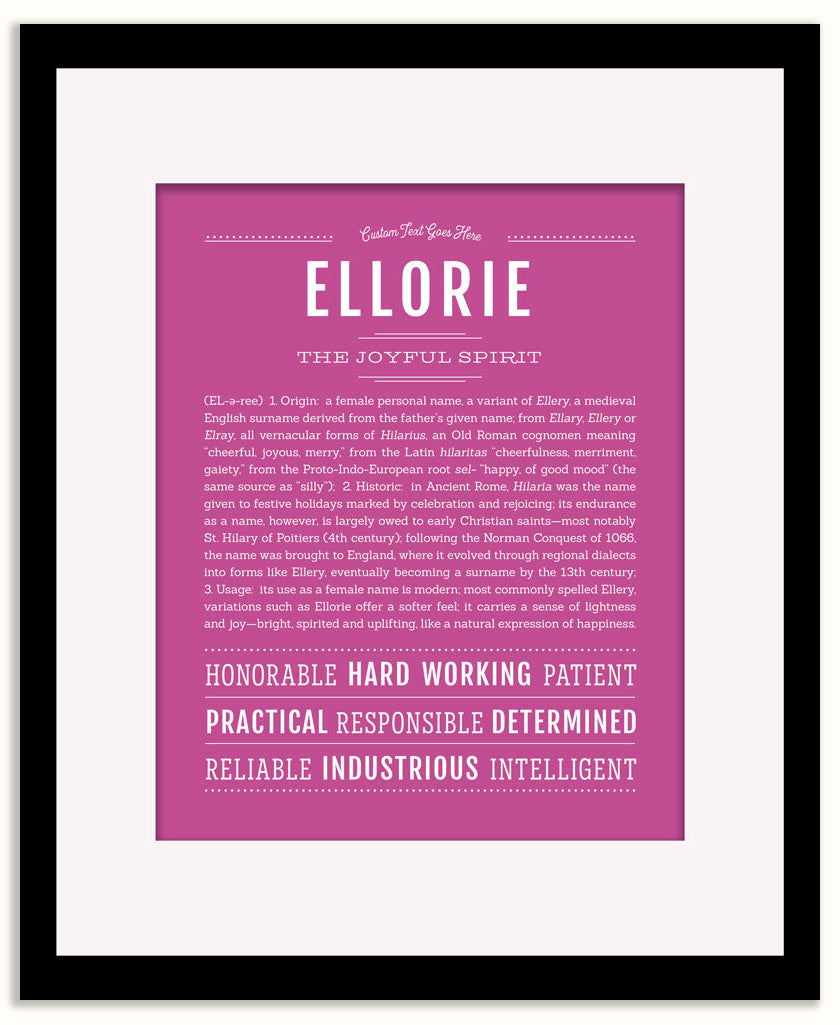 Ellorie | Name Art Print