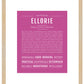 Ellorie | Name Art Print