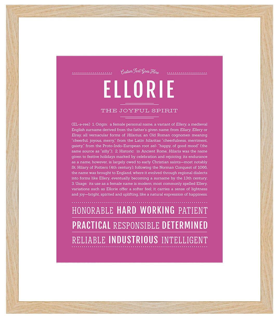 Ellorie | Name Art Print