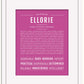 Ellorie | Name Art Print