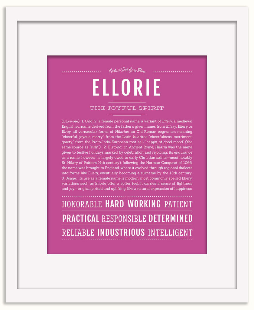 Ellorie | Name Art Print