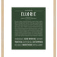 Ellorie | Name Art Print