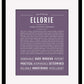 Ellorie | Name Art Print