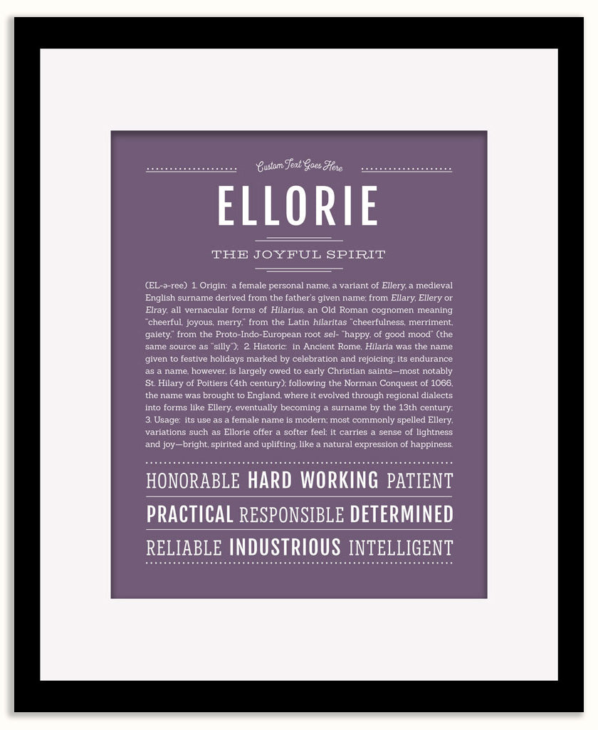 Ellorie | Name Art Print
