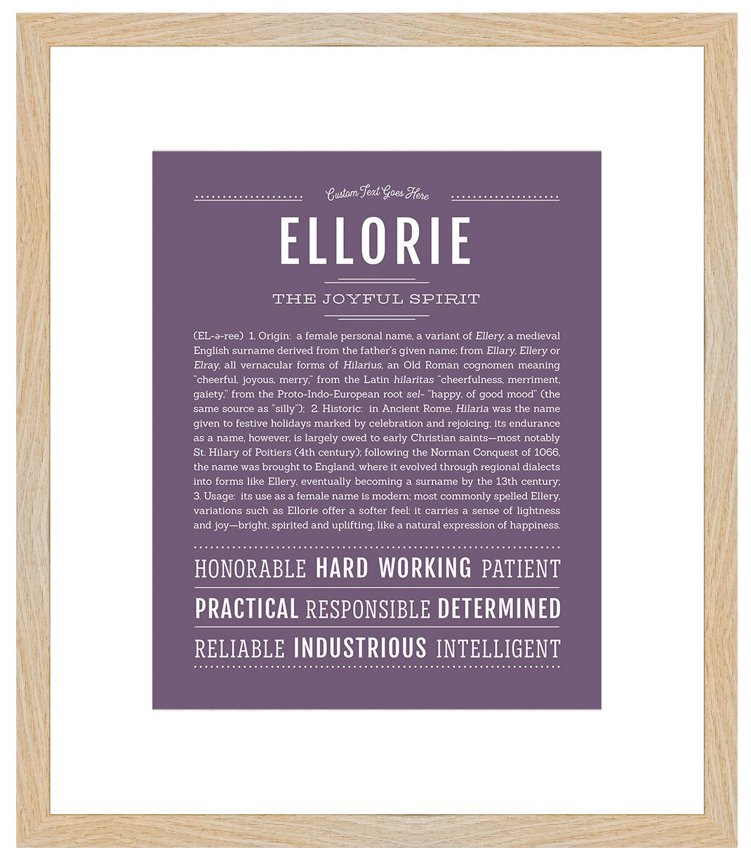 Ellorie | Name Art Print