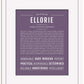 Ellorie | Name Art Print