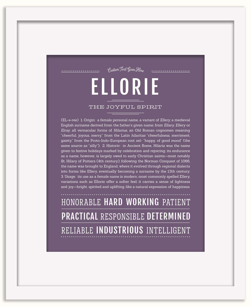 Ellorie | Name Art Print