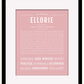Ellorie | Name Art Print
