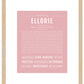 Ellorie | Name Art Print