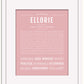 Ellorie | Name Art Print