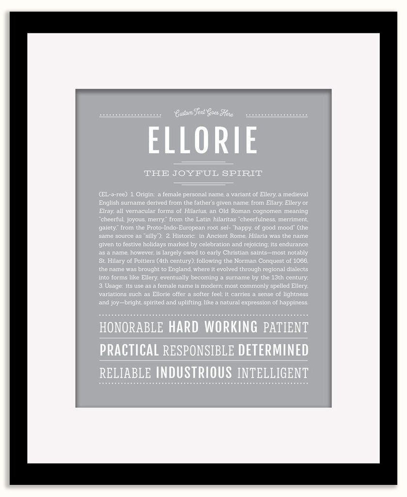 Ellorie | Name Art Print