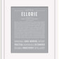 Ellorie | Name Art Print