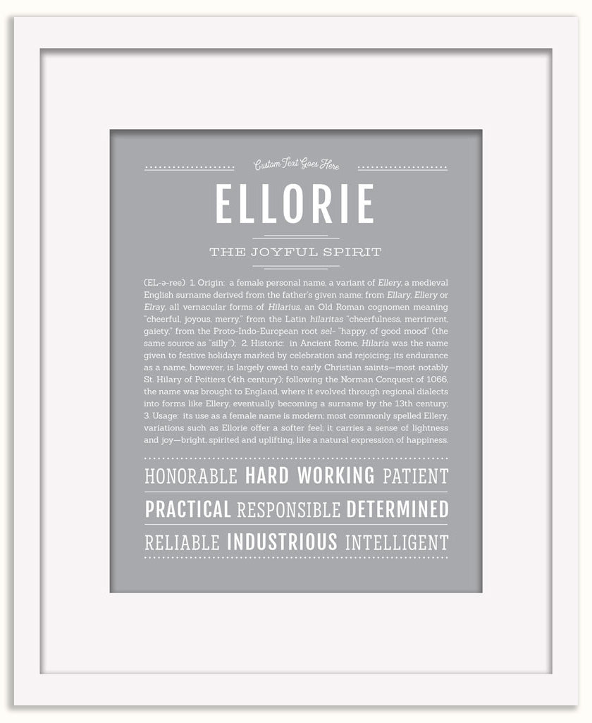 Ellorie | Name Art Print