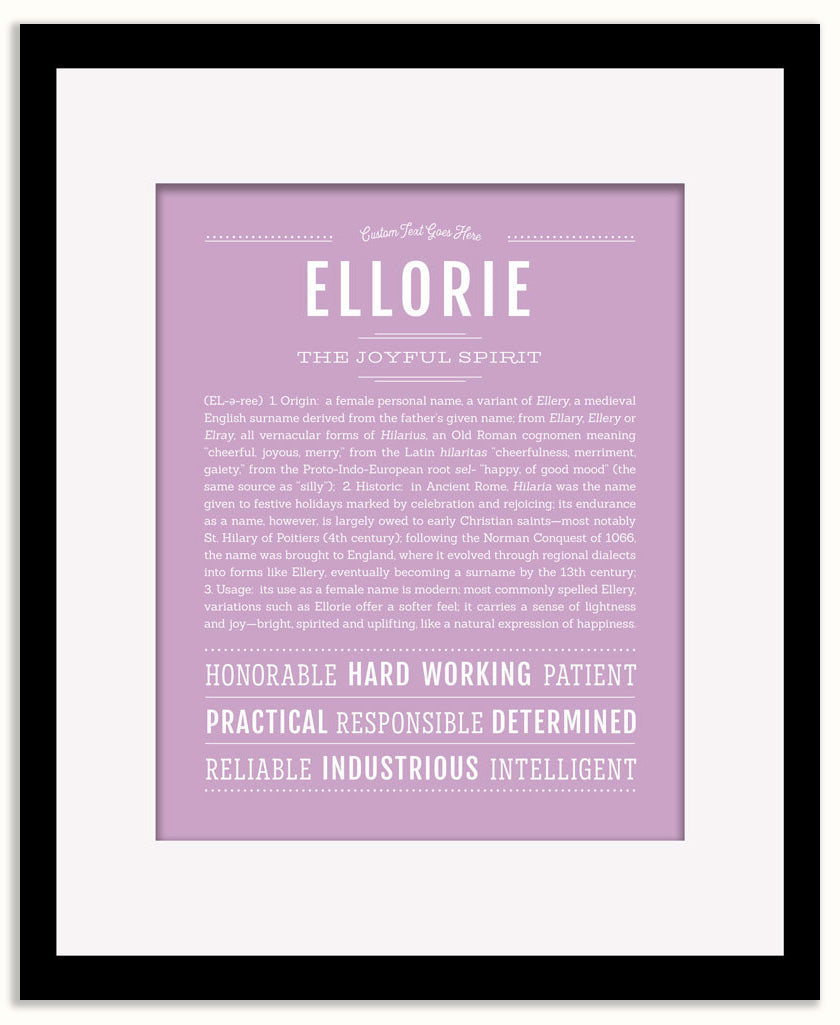 Ellorie | Name Art Print