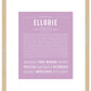 Ellorie | Name Art Print
