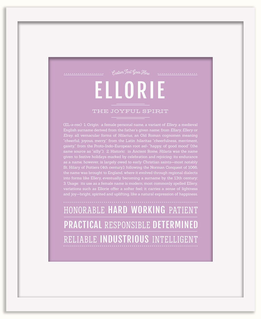 Ellorie | Name Art Print
