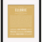 Ellorie | Name Art Print