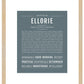 Ellorie | Name Art Print