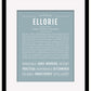 Ellorie | Name Art Print