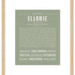 Ellorie | Name Art Print