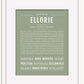Ellorie | Name Art Print
