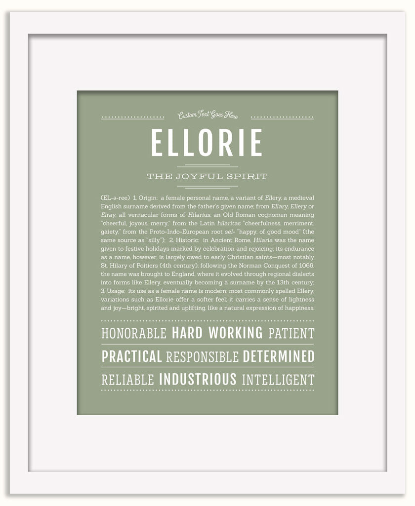 Ellorie | Name Art Print