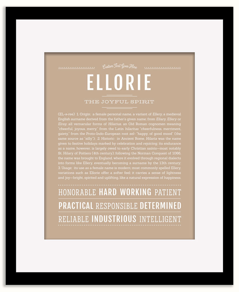 Ellorie | Name Art Print