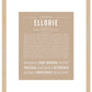 Ellorie | Name Art Print