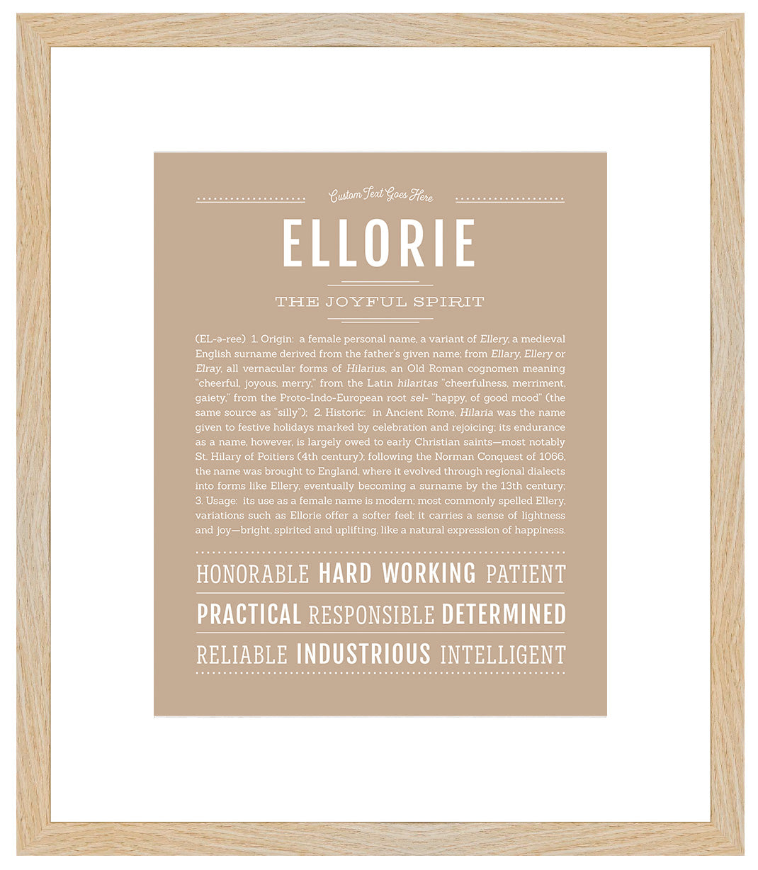 Ellorie | Name Art Print