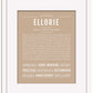 Ellorie | Name Art Print