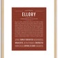 Ellory | Name Art Print