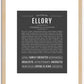 Ellory | Name Art Print