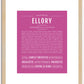 Ellory | Name Art Print