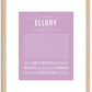 Ellory | Name Art Print