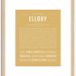 Ellory | Name Art Print