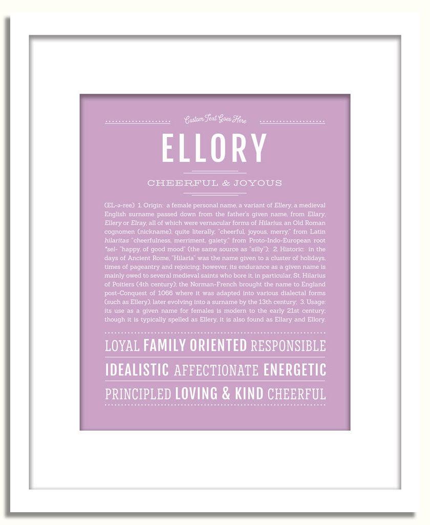 Frame Options | Lilac | White Frame, Matted