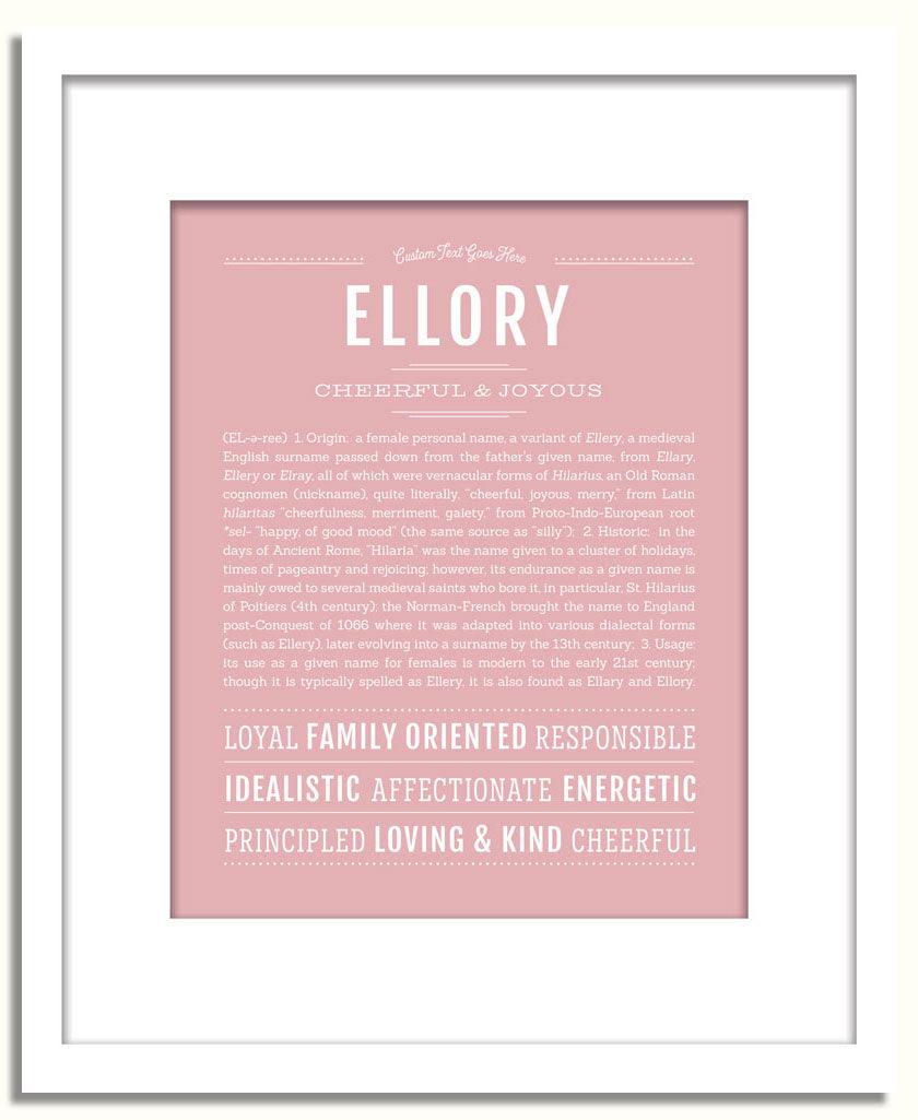 Frame Options | Dusty Rose | White Frame, Matted