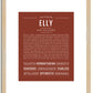 Elly | Name Art Print