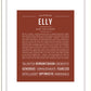 Elly | Name Art Print
