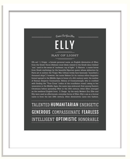 Elly | Name Art Print