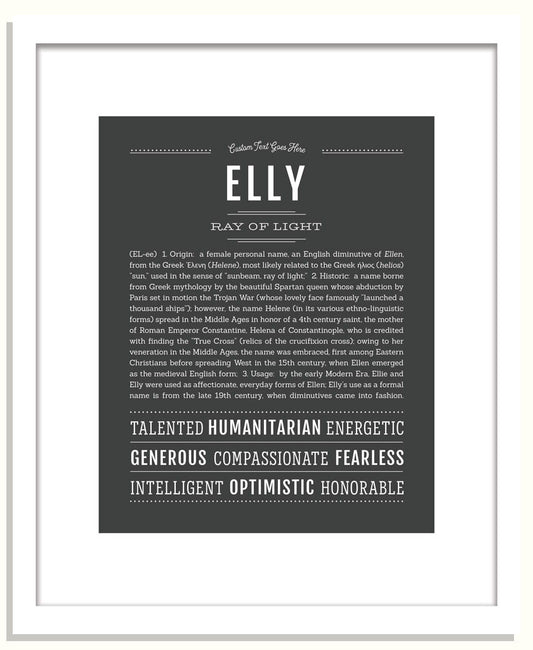 Elly | Name Art Print