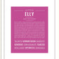Elly | Name Art Print