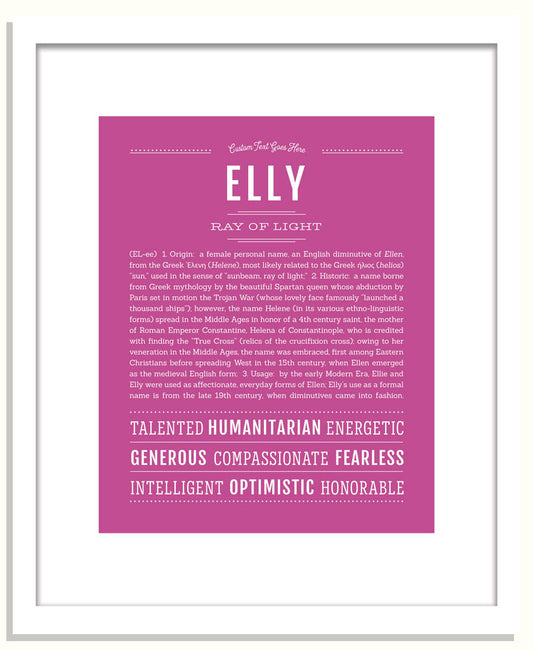 Elly | Name Art Print