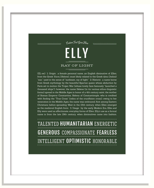Elly | Name Art Print