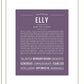 Elly | Name Art Print