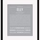 Elly | Name Art Print