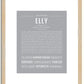 Elly | Name Art Print