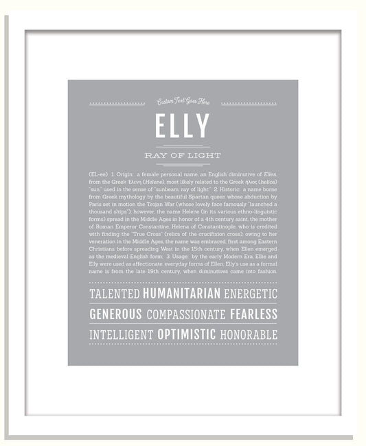 Elly | Name Art Print