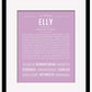 Elly | Name Art Print