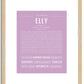 Elly | Name Art Print